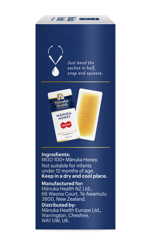 Manuka Health MGO 100+ Manuka Honey Snap Packs (12 PACK)