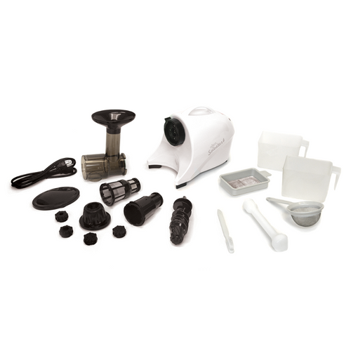 Tribest Solostar 4, Horizontal Slow Masticating Juicer - White