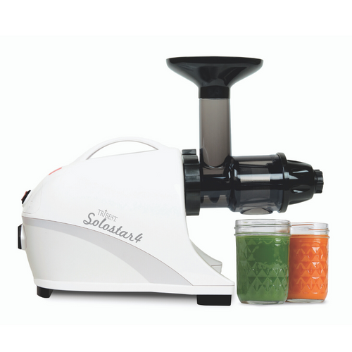 Tribest Solostar 4, Horizontal Slow Masticating Juicer - White